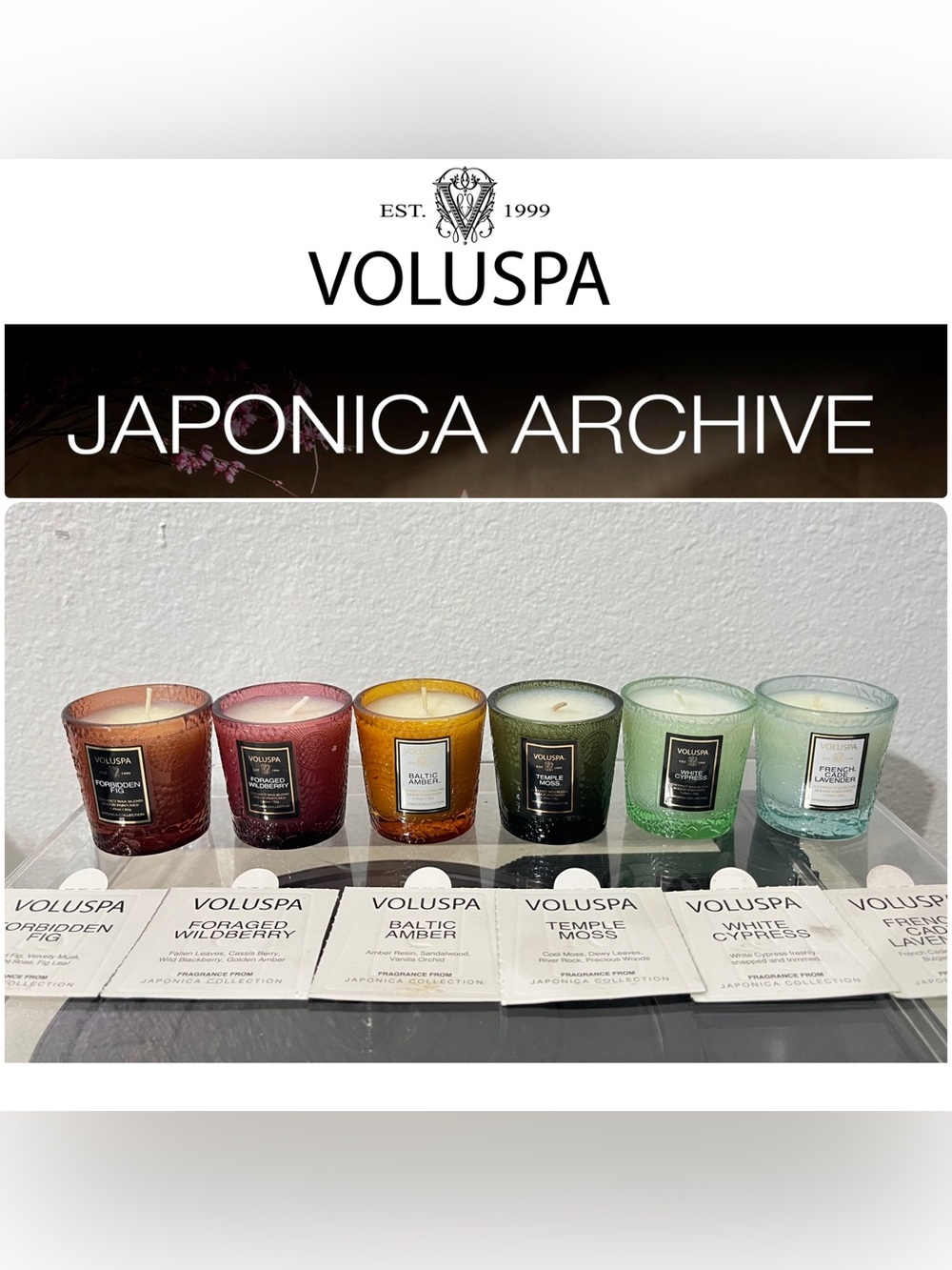 🆕 Voluspa Votive Candle ✨ BUNDLE LOT of 6  (1.25oz)